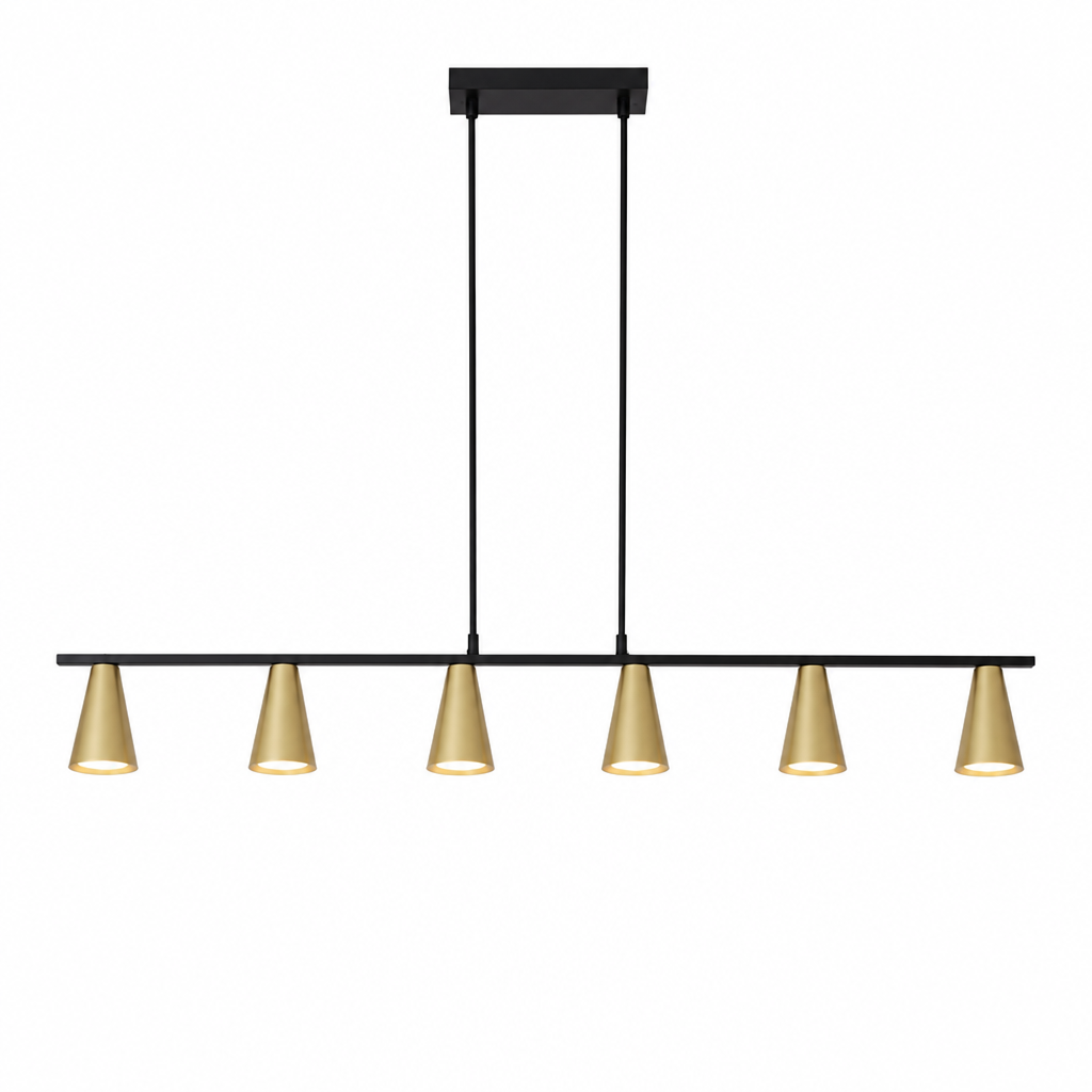 Industrial Metal 6-Light Chandelier