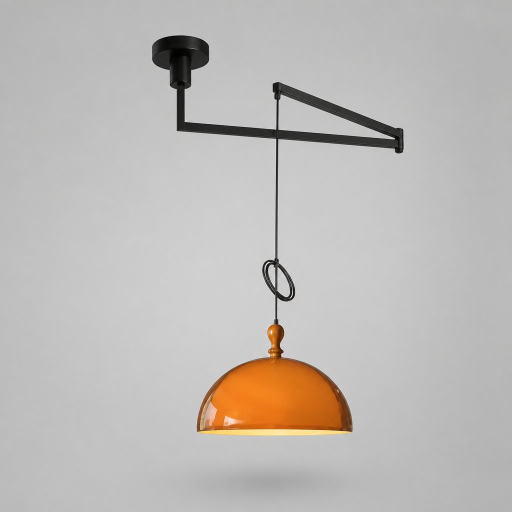 Industrial Metal LED Adjustable Arm Pendant Light