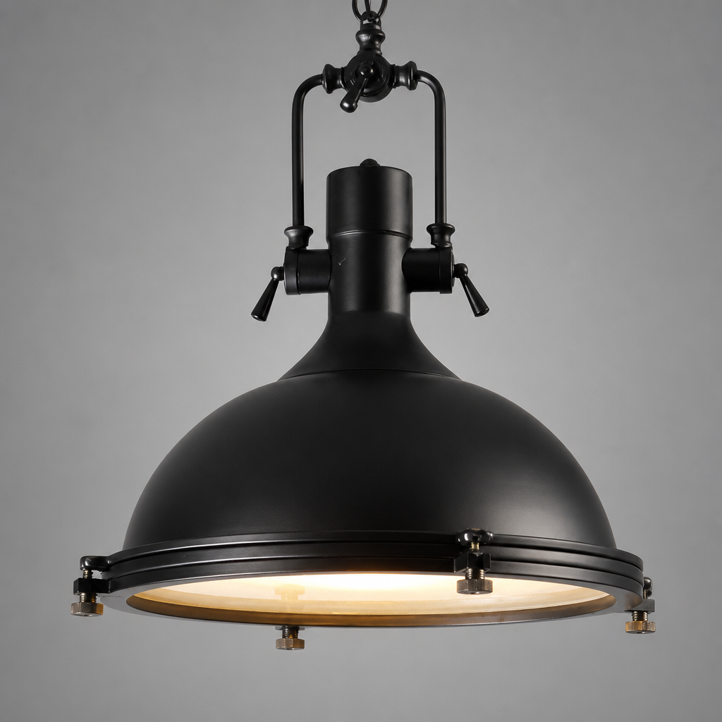 Industrial Metal LED Cage Pendant Light