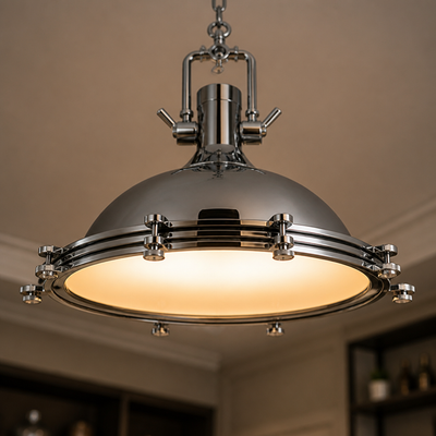 Industrial Metal LED Cage Pendant Light