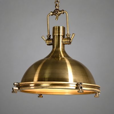 Industrial Metal LED Cage Pendant Light