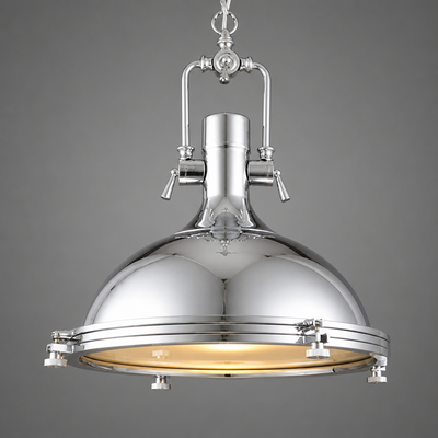 Industrial Metal LED Eye-Safe Pendant Light
