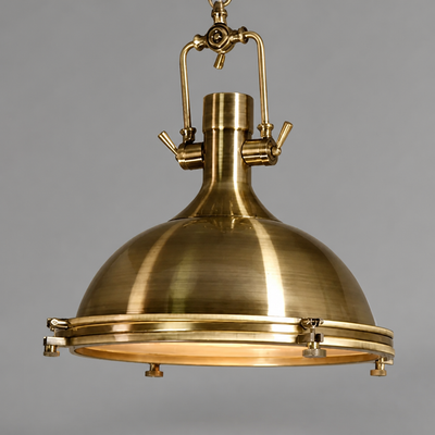 Industrial Metal LED Eye-Safe Pendant Light