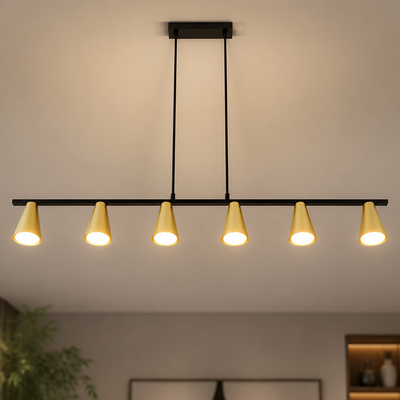 Industrial Metal Linear Pendant Light