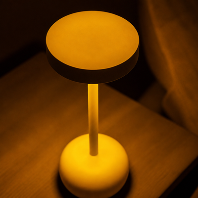 Industrial Wrought Iron LED I-Beam Table Lamp