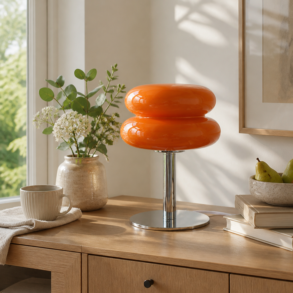 Iron & Glass Macaron Table Lamp