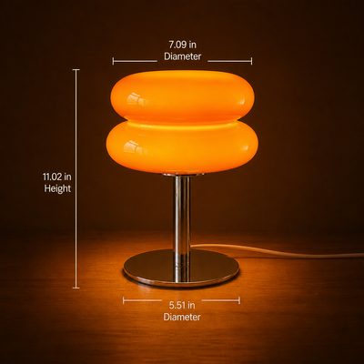 Iron & Glass Macaron Table Lamp