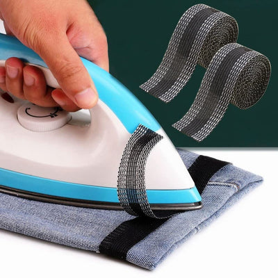 Iron-On Hem Tape Self-Adhesive Cotton No-Sew