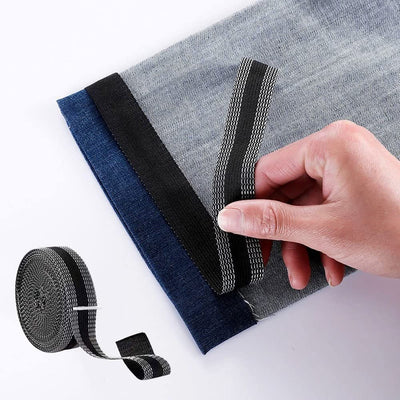 Iron-On Hem Tape Self-Adhesive Cotton No-Sew