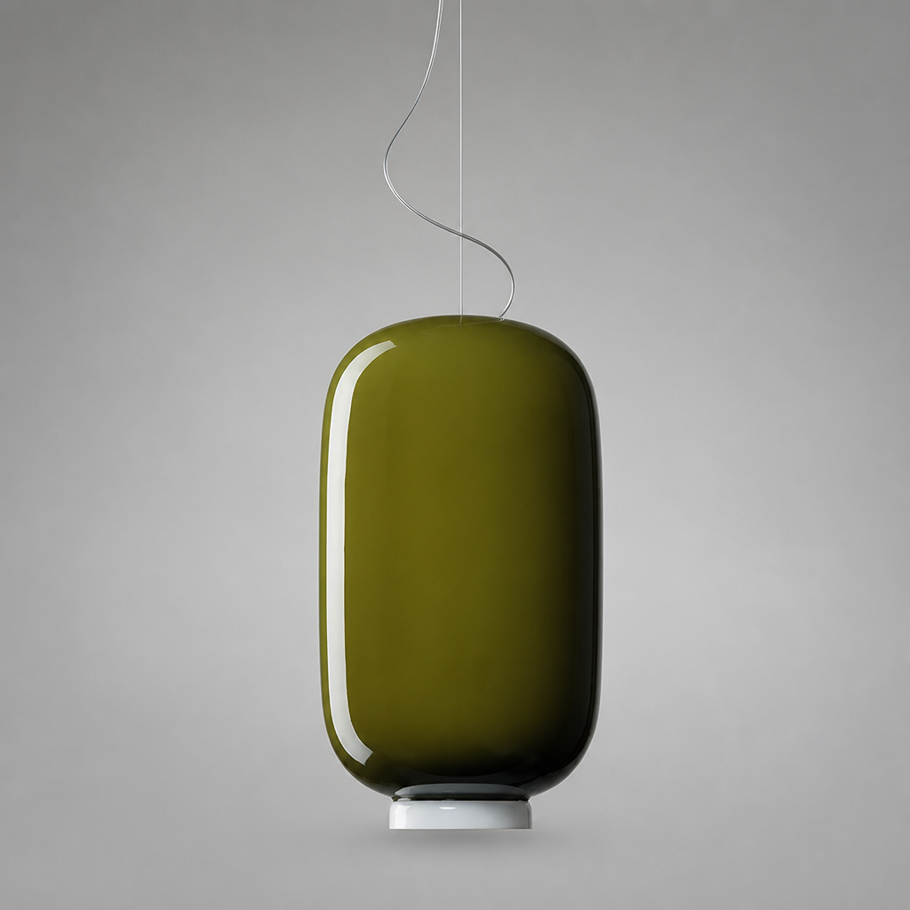 Italian Glass LED Color-Adjustable Pendant Light