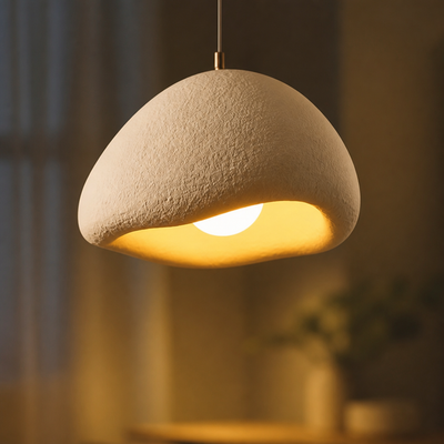 Japandi Matte Resin Cloud Pendant Light