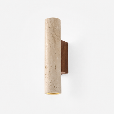 Japandi Travertine LED Wall Sconce