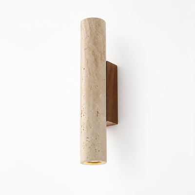 Japandi Travertine LED Wall Sconce