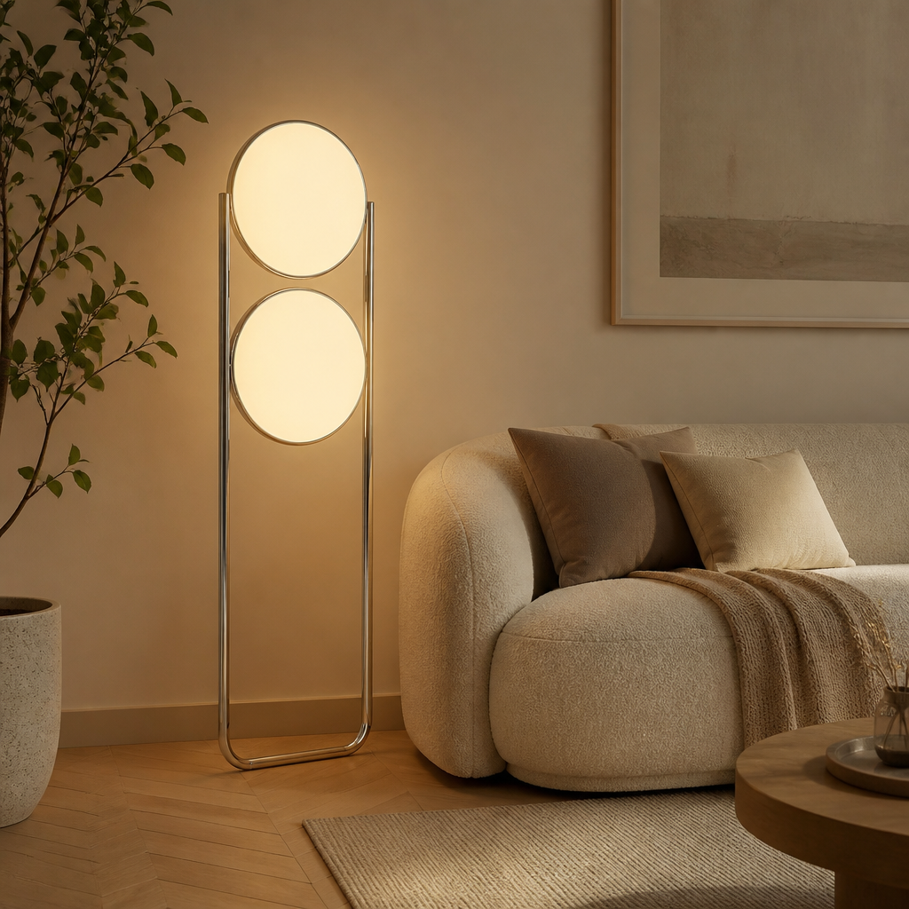 Japanese Acrylic LED Ball Floor Lamp