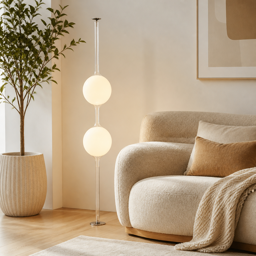 Japanese Acrylic LED Ball Floor Lamp