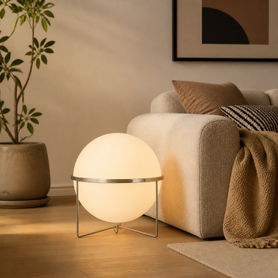 Japanese Acrylic LED Ball Floor Lamp