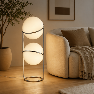 Japanese Acrylic LED Ball Floor Lamp