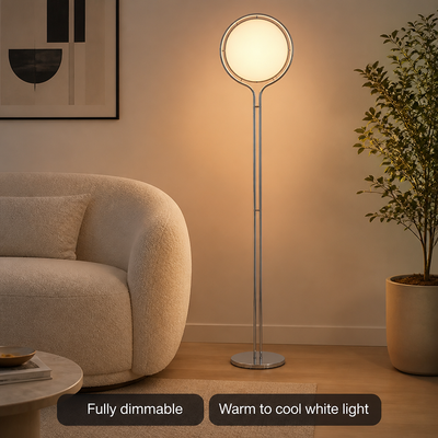 Japanese Acrylic LED Ball Floor Lamp