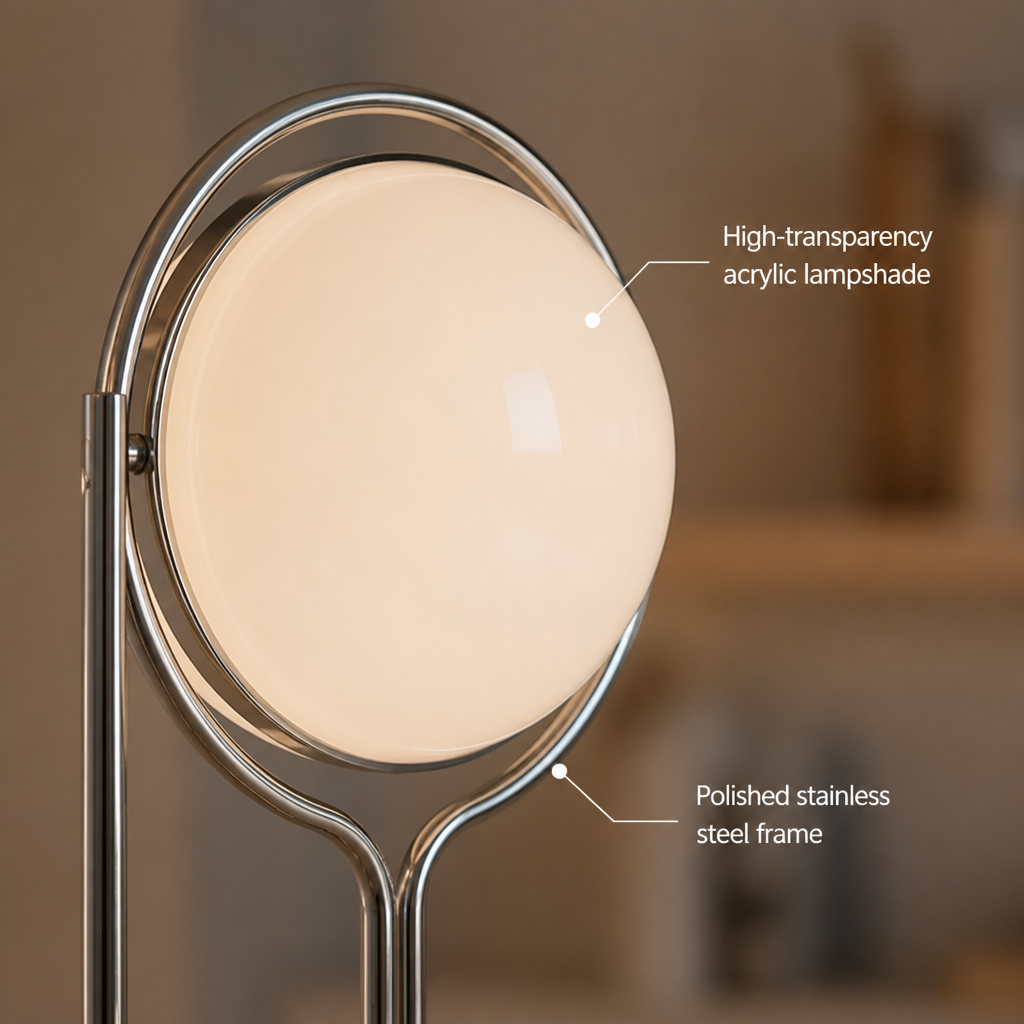 Japanese Acrylic LED Ball Floor Lamp
