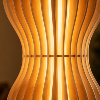Japanese Grass-Skirt LED Floor Lamp