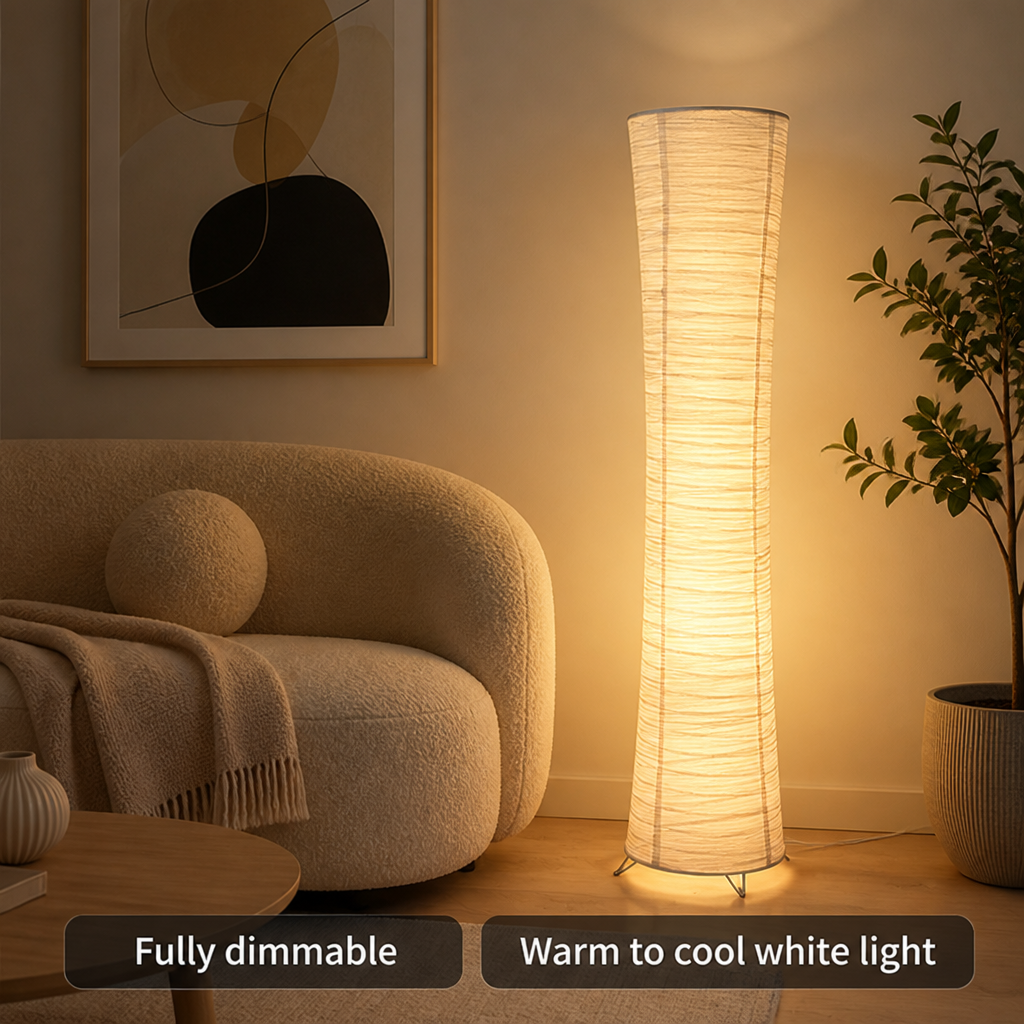 Japanese Paper Floor Lamp