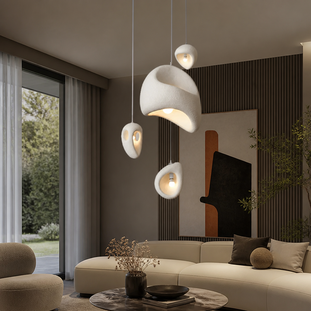 Japanese Resin Irregular Pendant Light