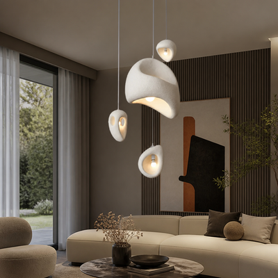 Japanese Resin Irregular Pendant Light