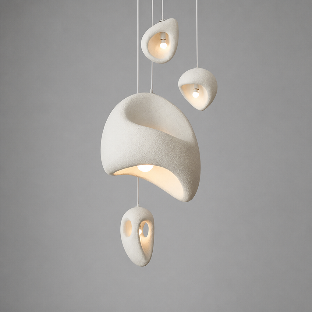 Japanese Resin Irregular Pendant Light