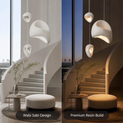 Japanese Resin Irregular Pendant Light