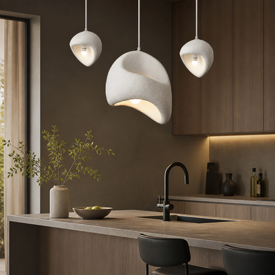 Japanese Resin Irregular Pendant Light