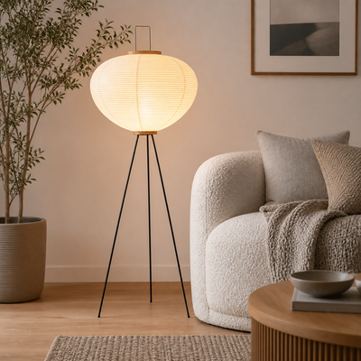 Japanese Rice Paper Floor Lamp