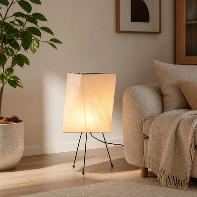 Japanese Rice Paper LED Lantern Floor Lamp