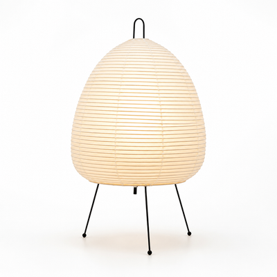 Japanese Rice Paper Tripod Table Lamp