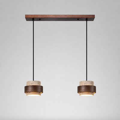 Japanese Stone LED Adjustable Bar Pendant Light