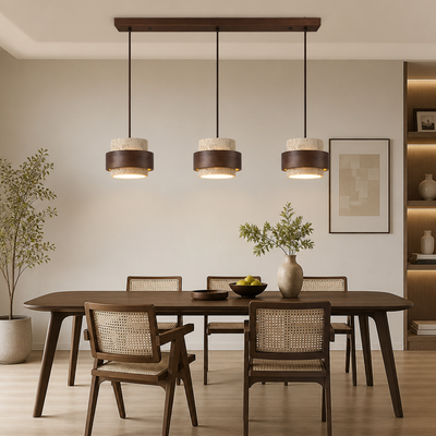 Japanese Stone LED Pendant Light