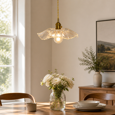 Japanese Transparent Lantern Pendant Light