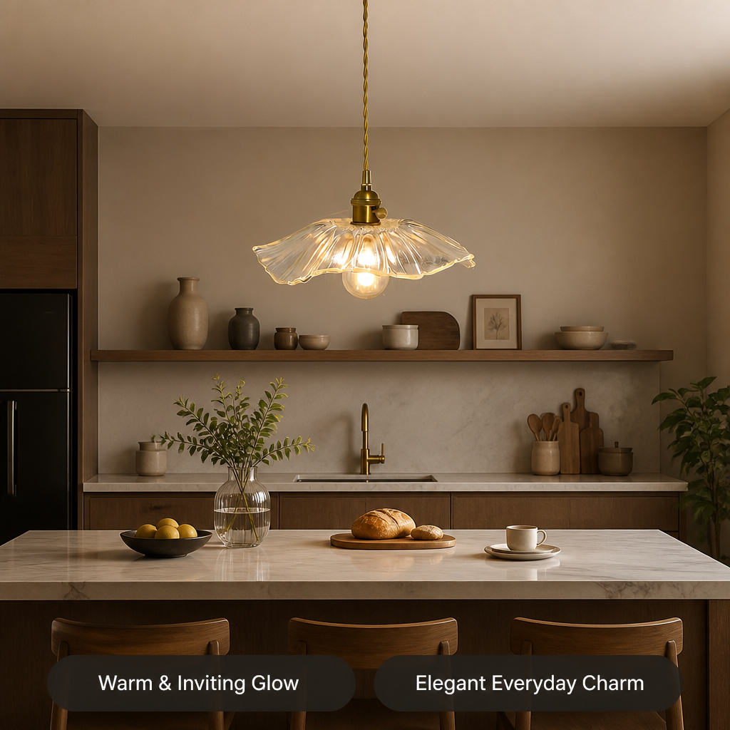 Japanese Transparent Lantern Pendant Light