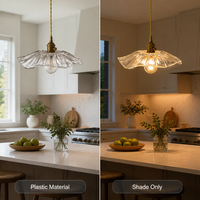 Japanese Transparent Lantern Pendant Light