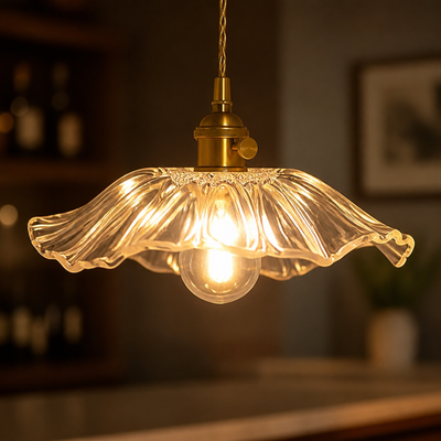 Japanese Transparent Lantern Pendant Light