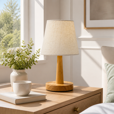 Japanese Wood LED Table Lamp
