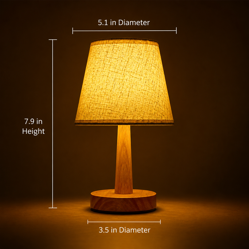 Japanese Wood LED Table Lamp