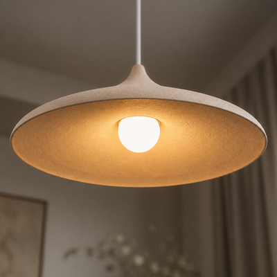 Japanese Wood Slat Pendant Light
