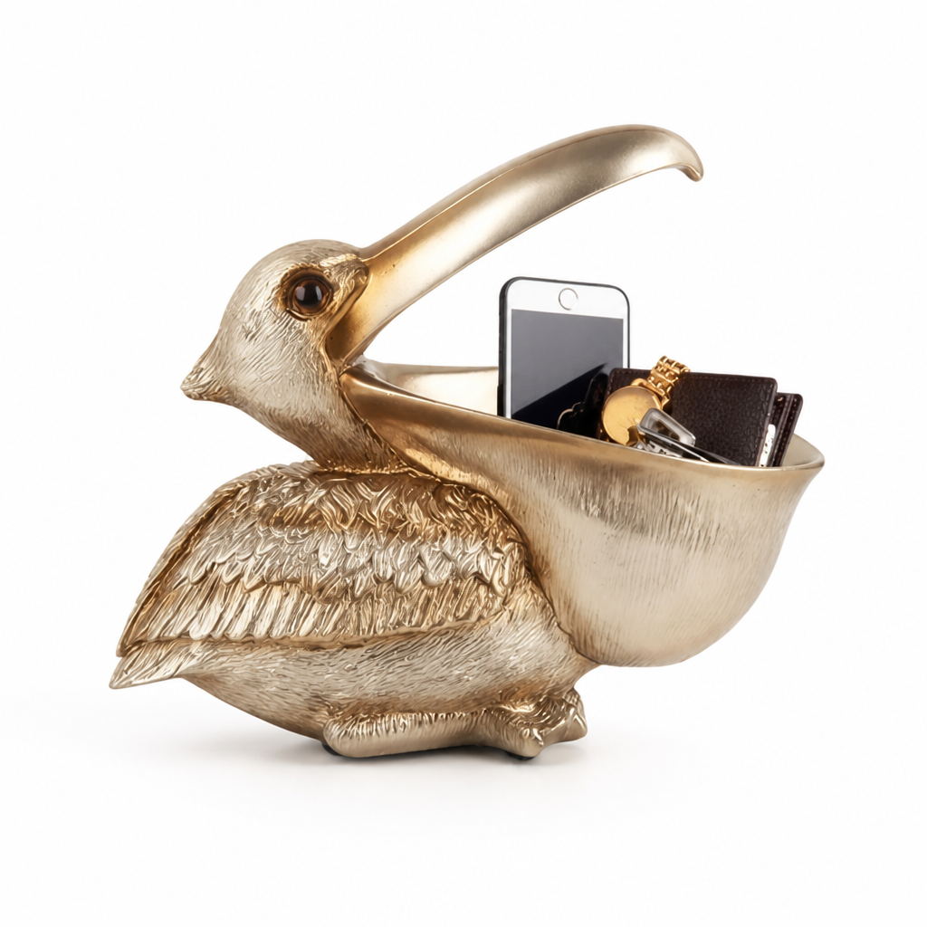 Key & Jewelry Organizer Decorative Resin Pelican