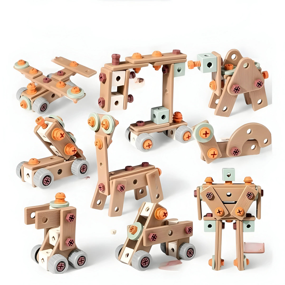 Kids Construction Set Over 100 Pieces Tools & Case