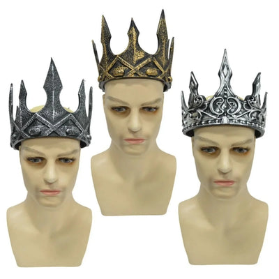 Kids Crown Embossed Metal & Rhinestones Adjustable 52 cm
