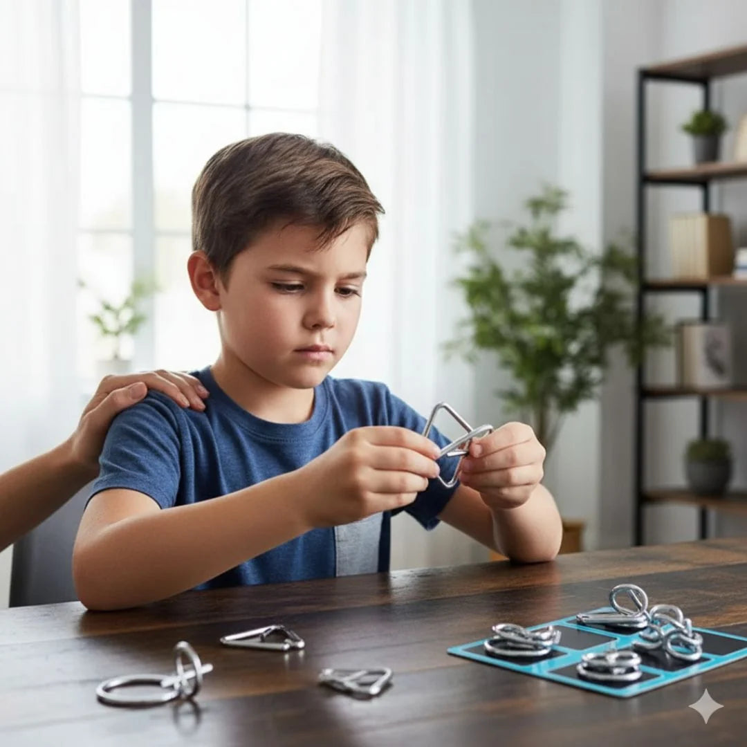 Kids Puzzle Metal Interlocking Screen Free