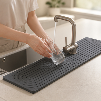 Kitchen Sink Mat Non-Slip Water & Dirt Repellent