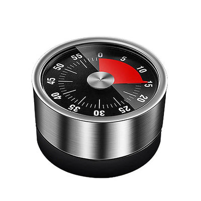 Kitchen Timer Mechanical Stainless Steel & Magnetic Back