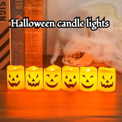 LED Candle Set Halloween Battery Operated Flicker Effect