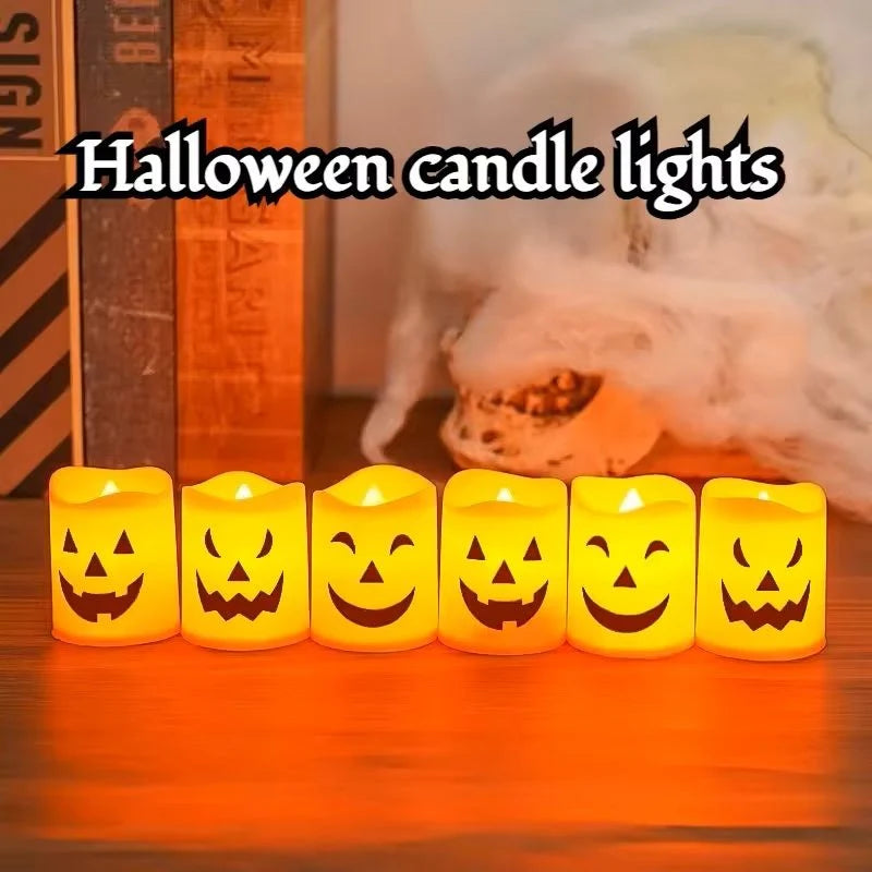 LED Candle Set Halloween Battery Operated Flicker Effect
